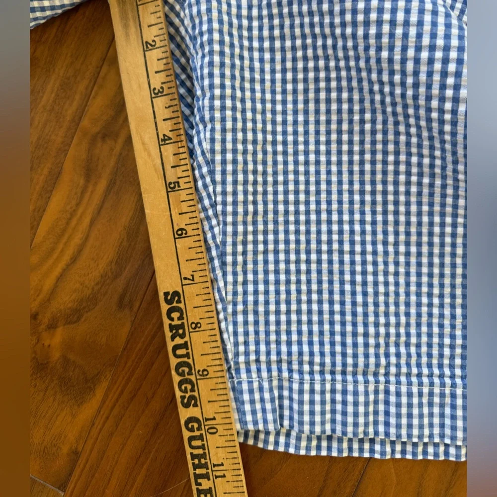 Brooks Brothers Bermuda Shorts Genuine Seersucker Mens Size‎ 38 x 10 Blue White